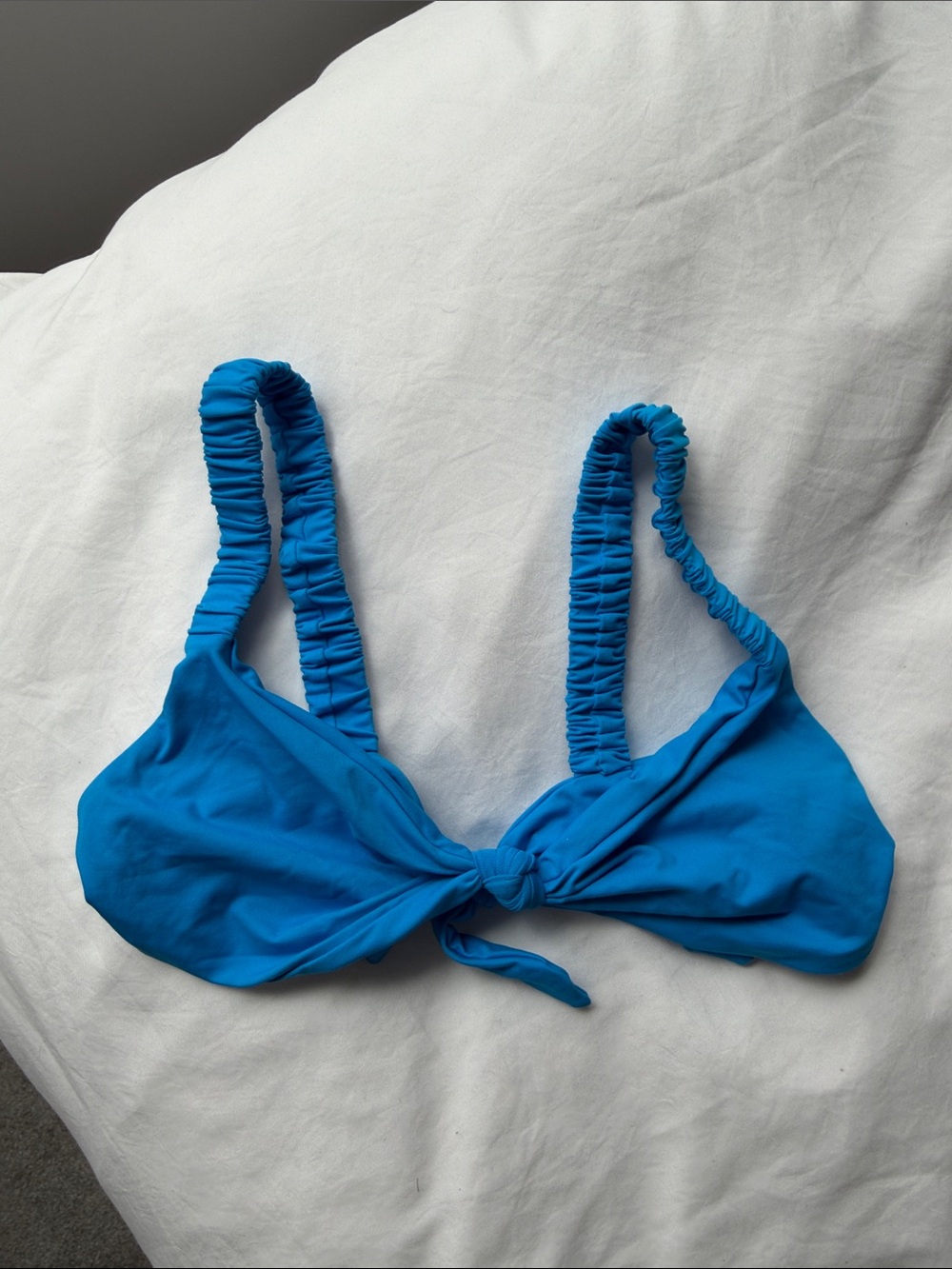 VITAMIN A Blue Knot Front Bikini Top